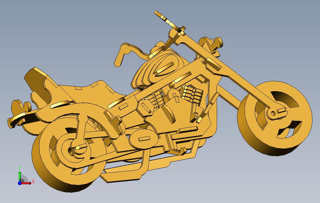 solidworks摩托车 正面视图