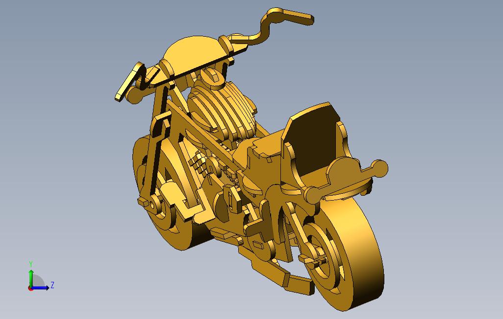 solidworks摩托车 左侧视图