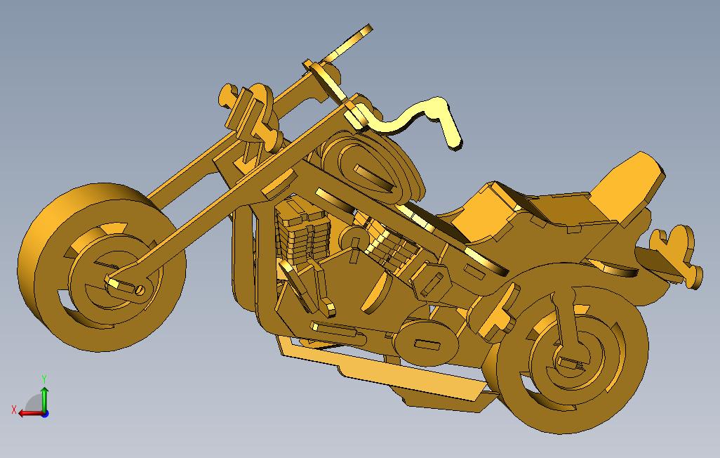 solidworks摩托车 背面视图
