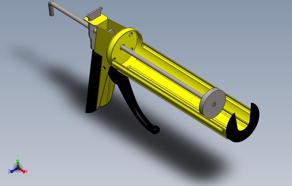 solidworks气动压胶枪