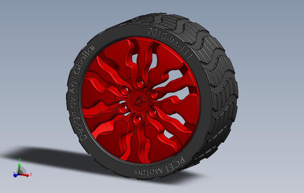 solidworks汽车轮胎3d模型