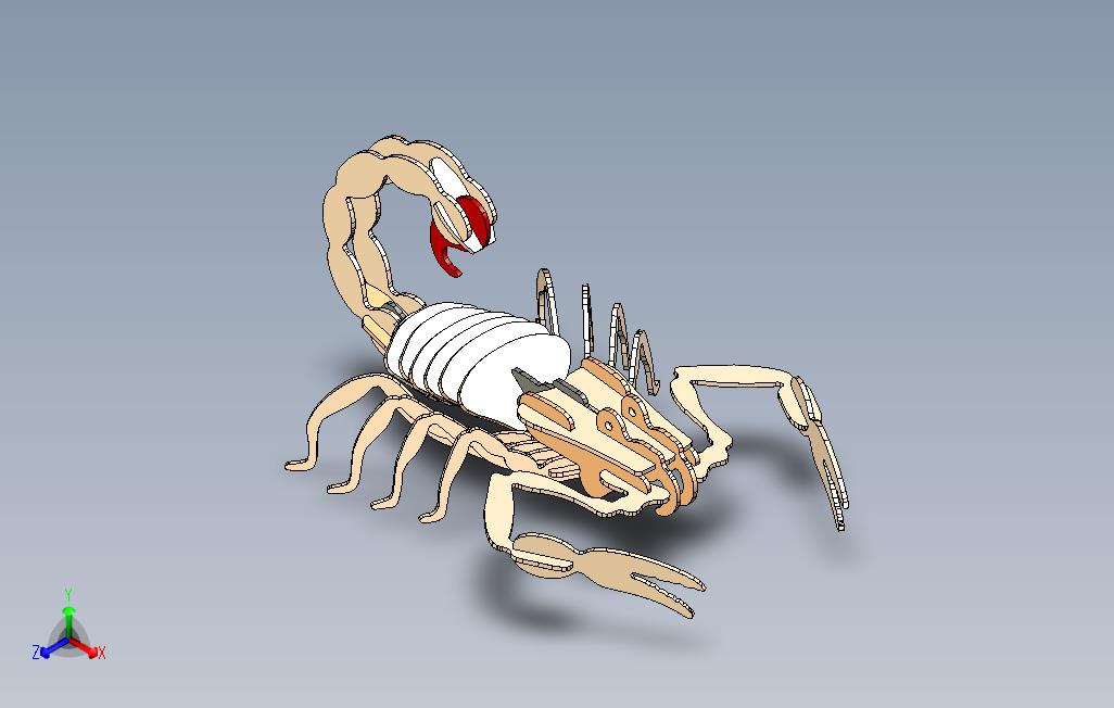 solidworks蝎子模型