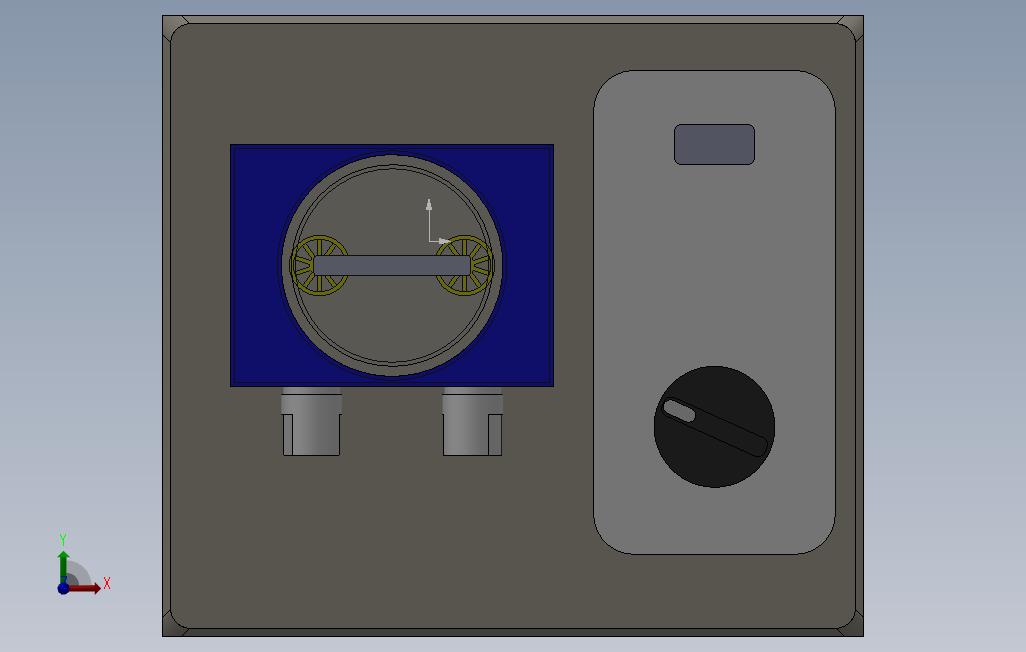 solidworks蠕动泵 正面视图