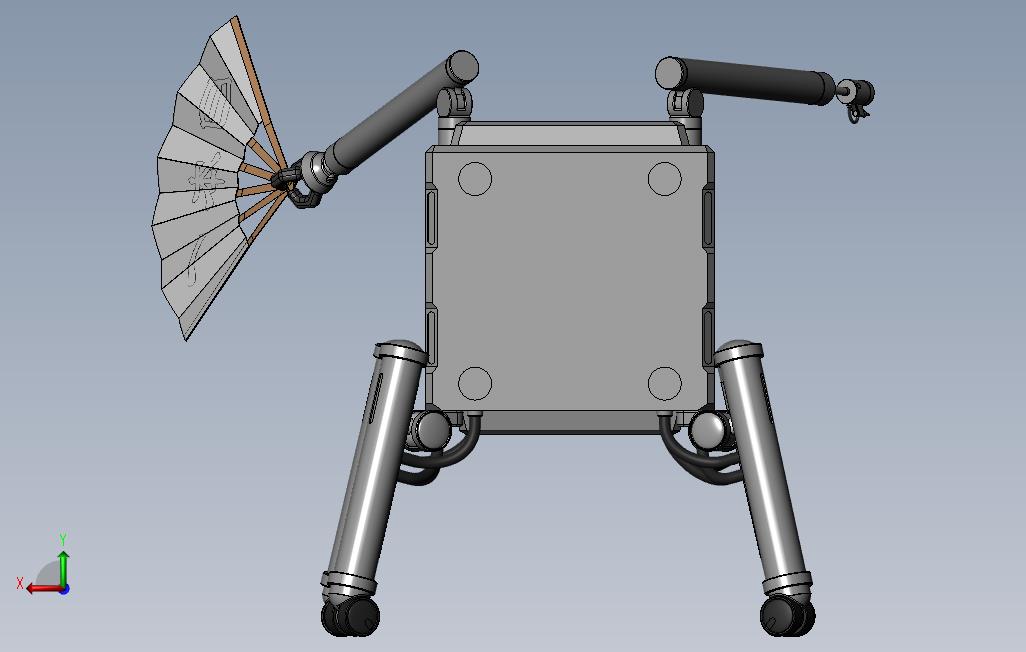 solidworks詹姆森型机器人 背面视图