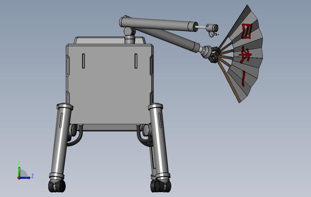 solidworks詹姆森型机器人 左侧视图