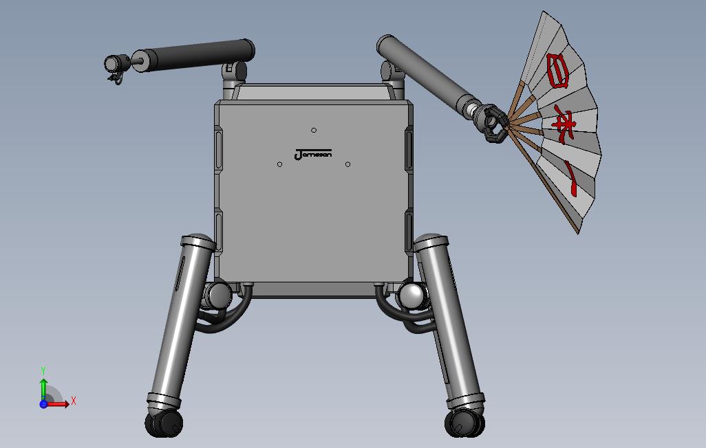 solidworks詹姆森型机器人 正面视图