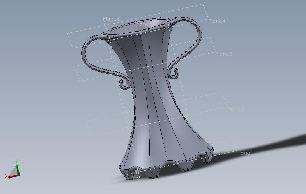solidworks陶瓷花瓶3d模型