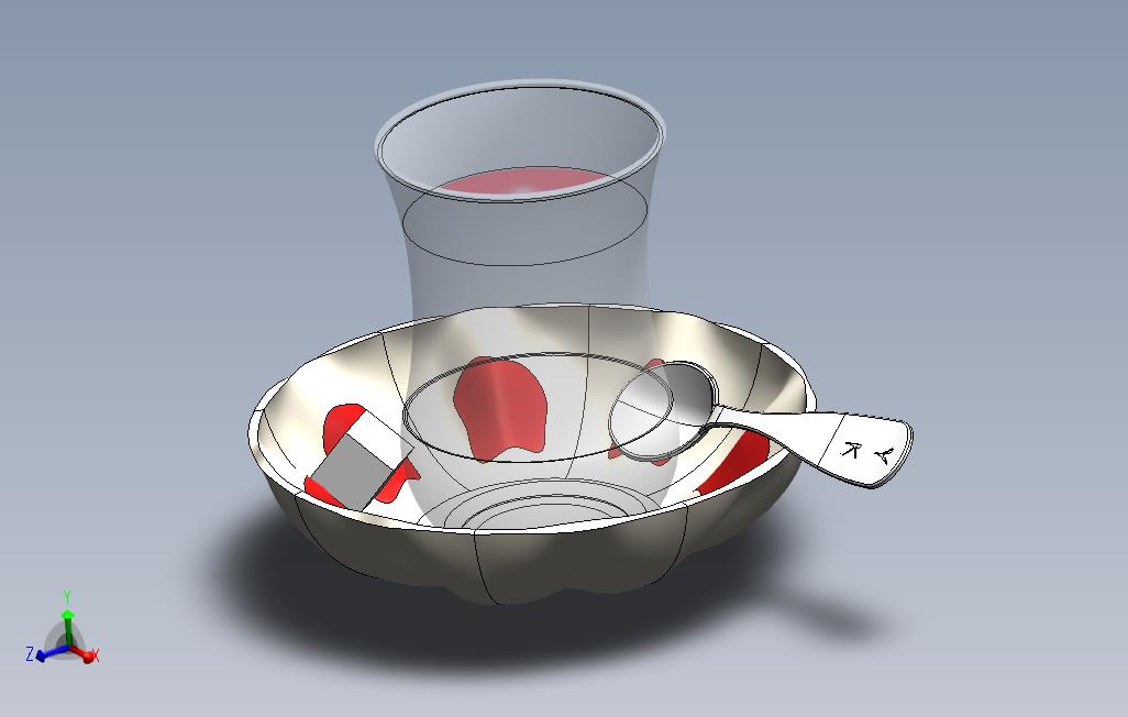 solidworks饮品模型
