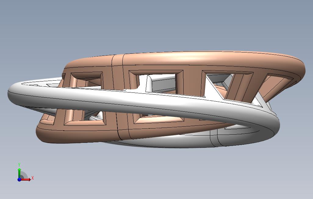 Solidworks麦比乌斯带 正面视图