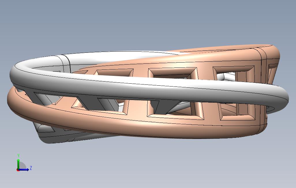 Solidworks麦比乌斯带 左侧视图