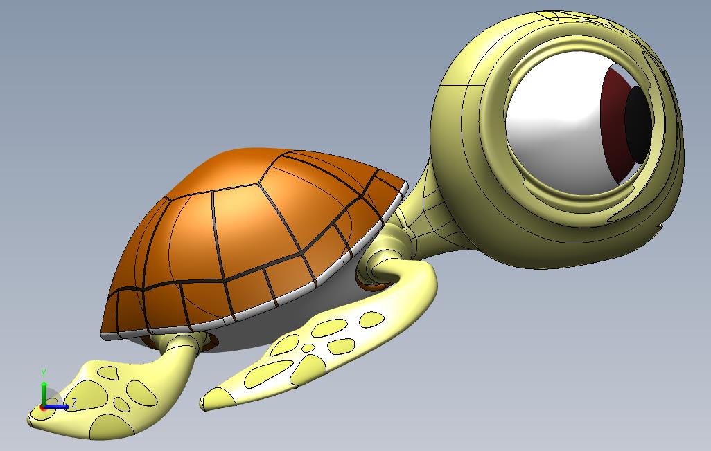 solidworks乌龟宝宝_SOLIDWORKS 2011_模型图纸免费下载 – 懒石网