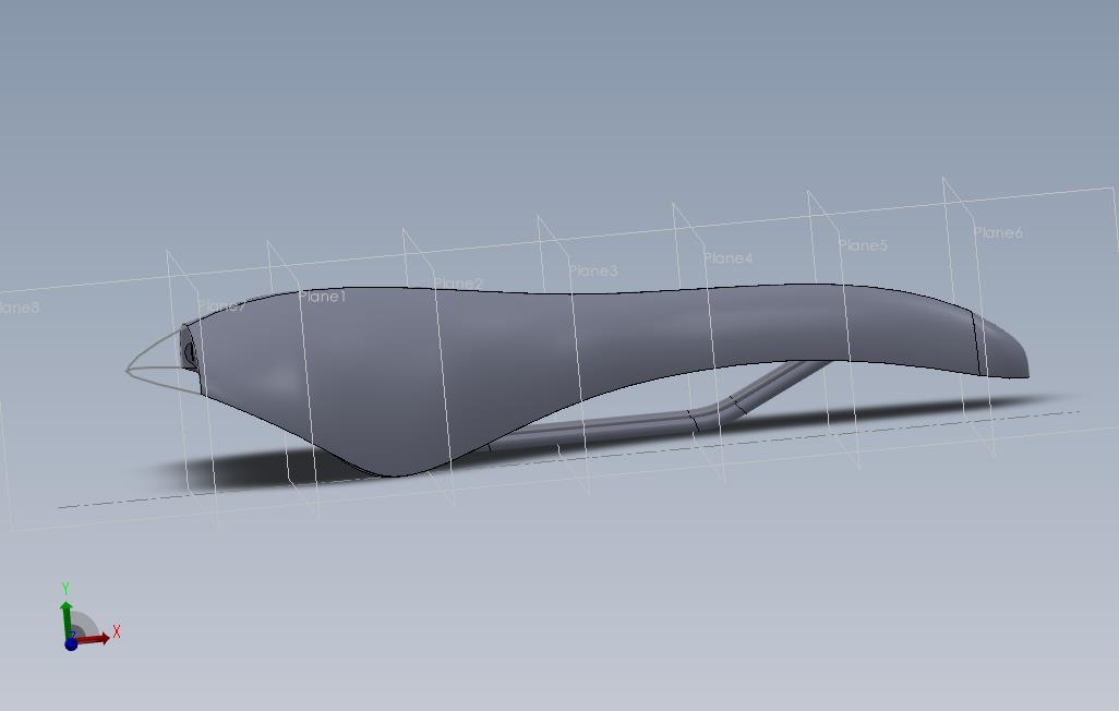 SolidWorks自行车座椅