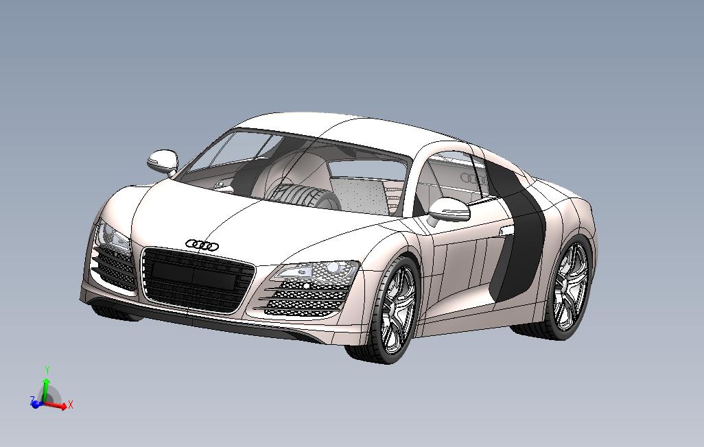 solidworks设计的奥迪R8
