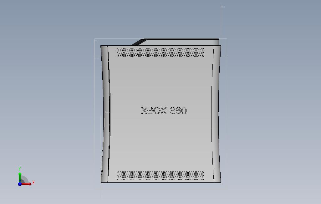 xbox游戏机 正面视图