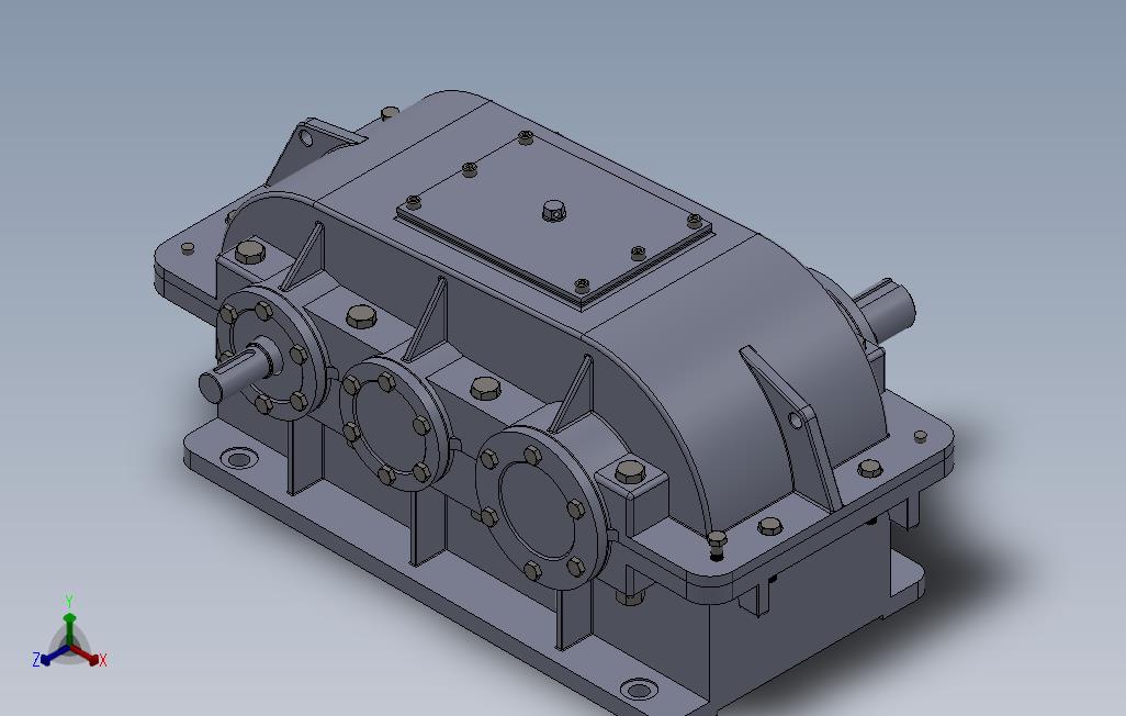 二级斜齿轮减速器