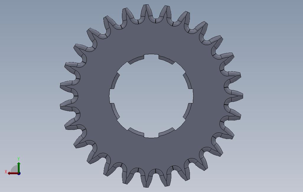 几种齿轮的Solidworks实体 背面视图
