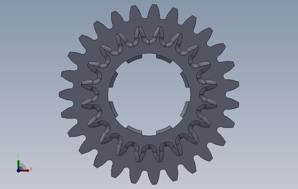 几种齿轮的Solidworks实体 正面视图