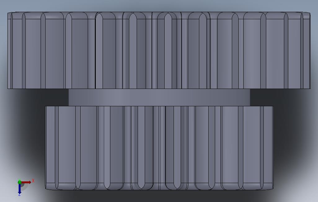 几种齿轮的Solidworks实体 俯视图