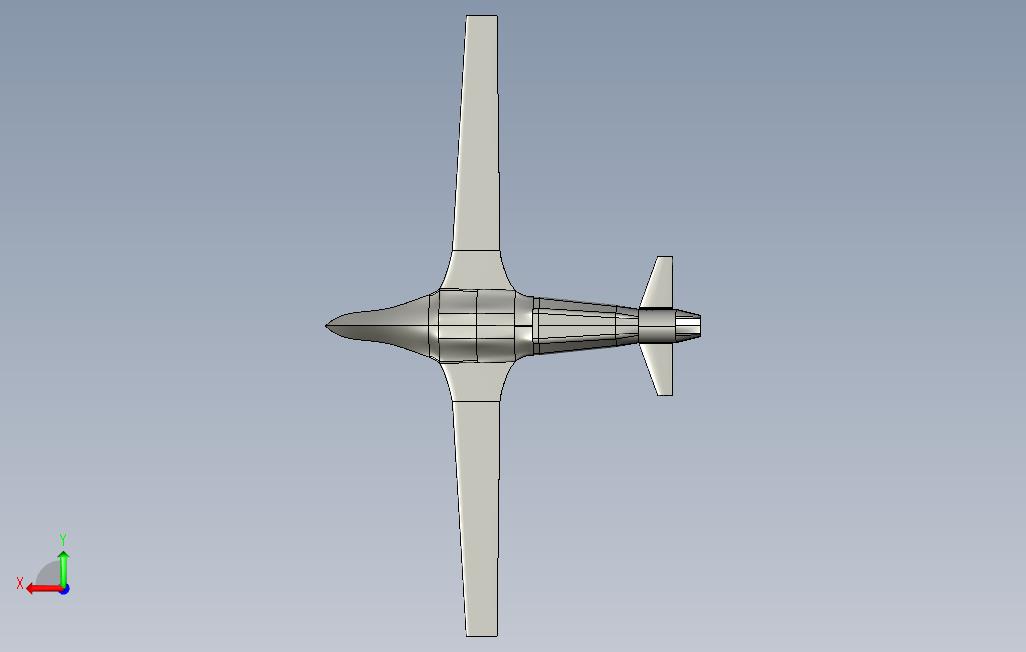 无人机3d模型 背面视图
