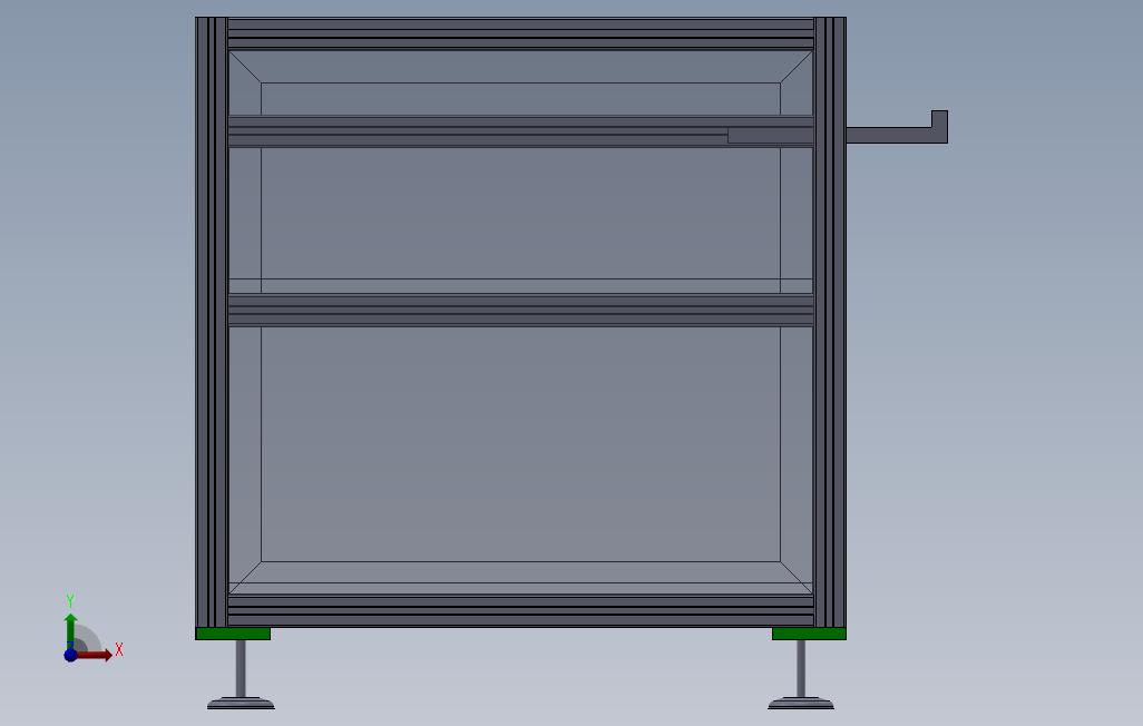 电器架3d模型 正面视图