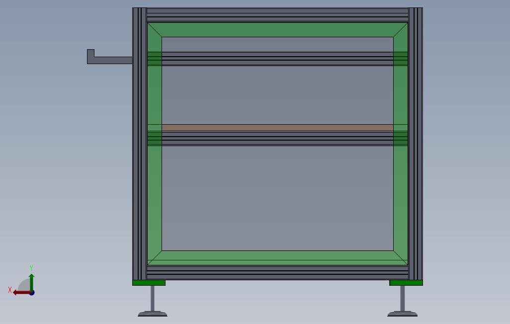 电器架3d模型 背面视图
