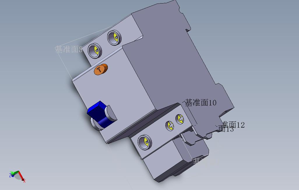 空气开关3d模型