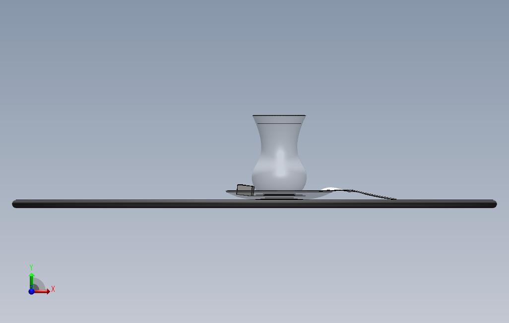 茶杯 正面视图