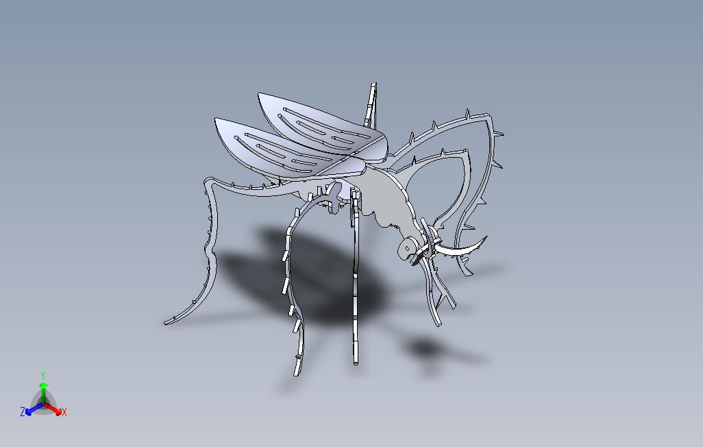 蚊子昆虫3D模型
