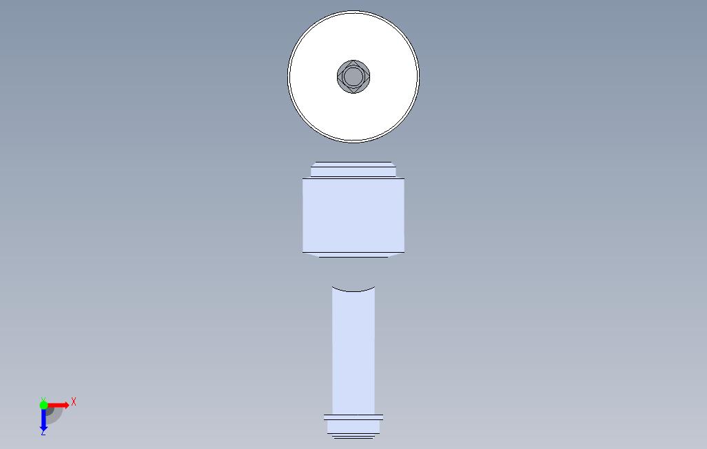 阀门3d模型 俯视图