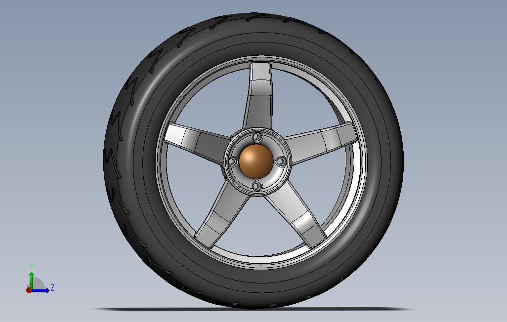 235轮毂轮胎设计
