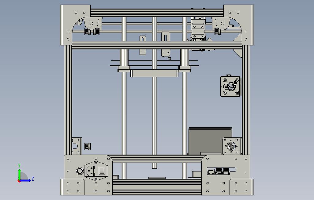 3DPrinter 左侧视图