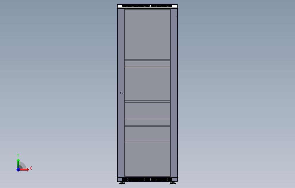 6X8X18标准网格柜 正面视图