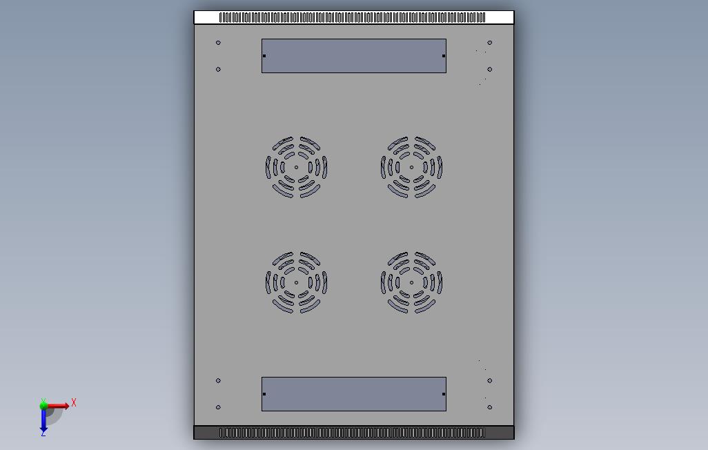 6X8X18标准网格柜 俯视图