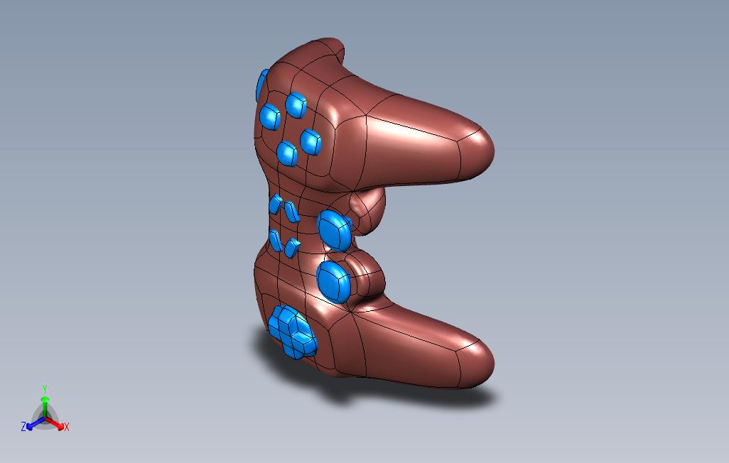 CATIA电脑游戏手柄3D模型