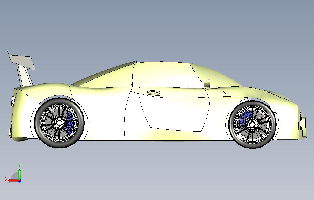 catia超级跑车3D模型