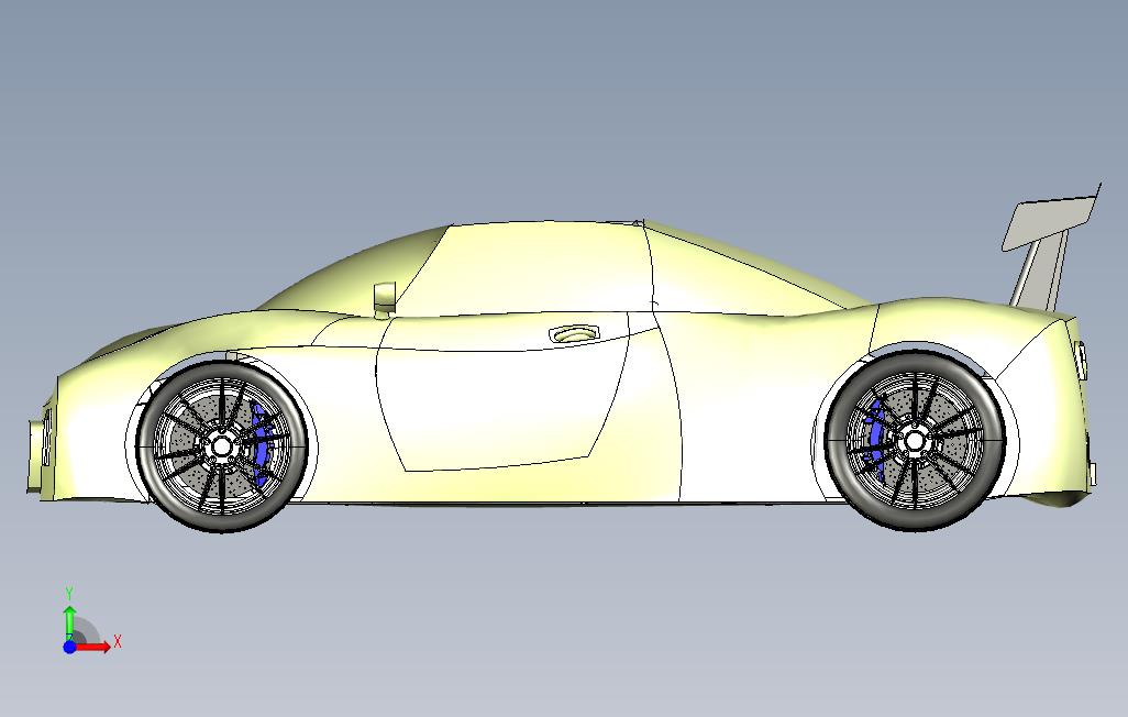 catia超级跑车3D模型