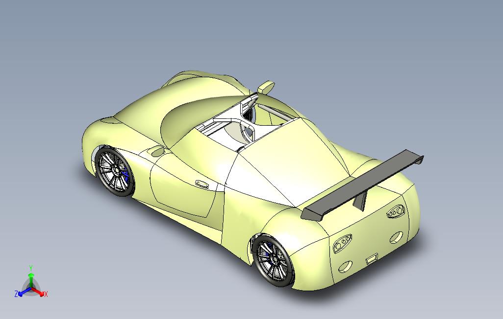 catia超级跑车3D模型