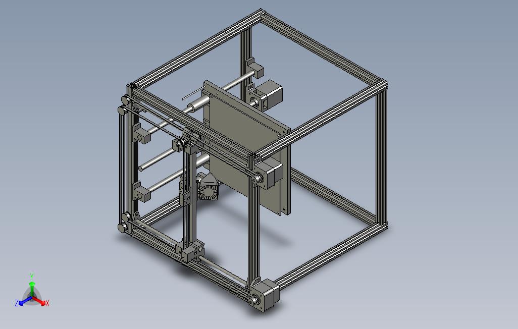 corexy结构型材3D打印机_IGES_模型图纸免费下载 – 懒石网