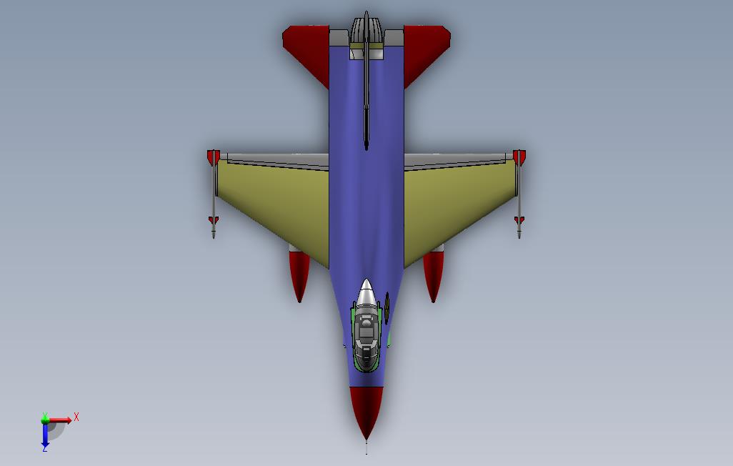 f16玩具飞机建模