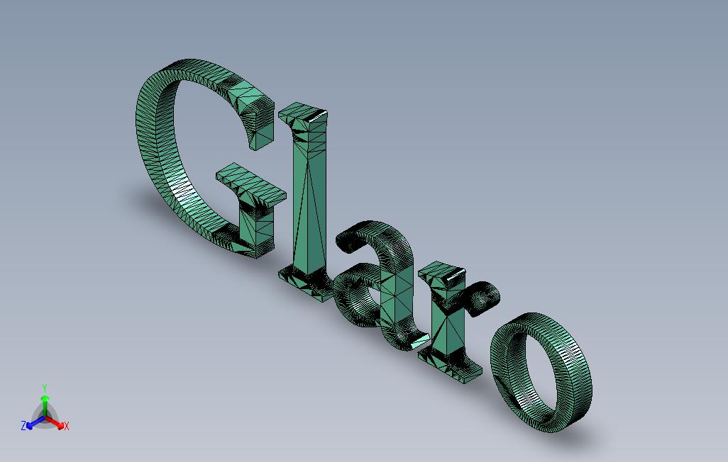 GLARO刻字