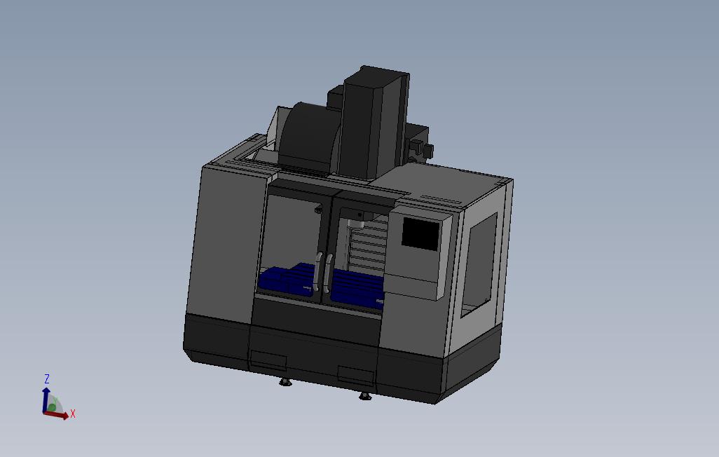 HASS数控机床VF-2yt_SOLIDWORKS 2015_模型图纸免费下载 – 懒石网