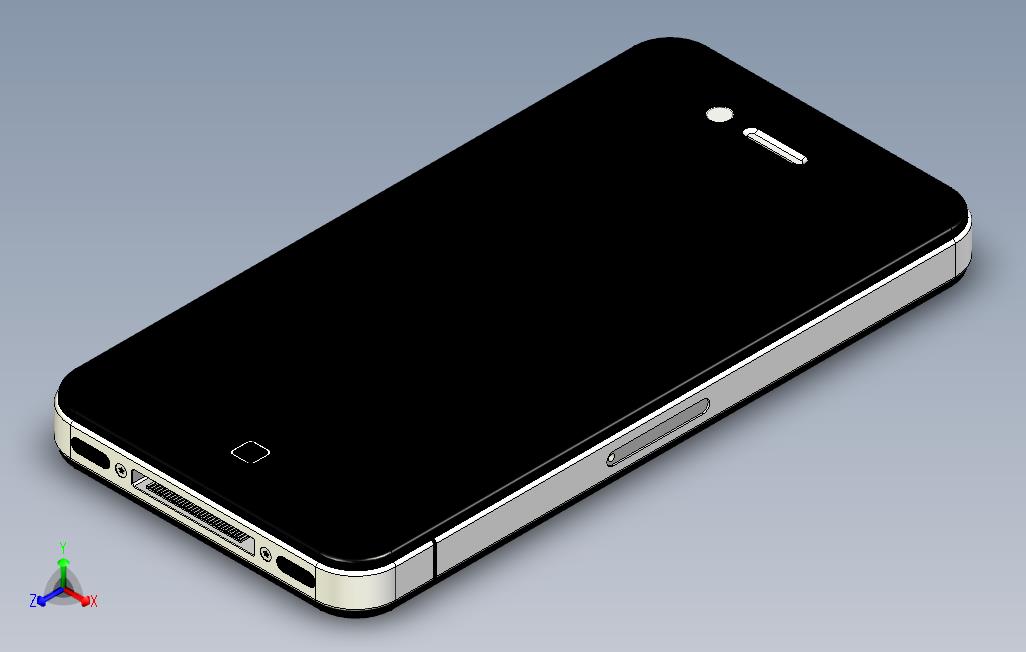 iPhone4黑色钢琴烤漆设计