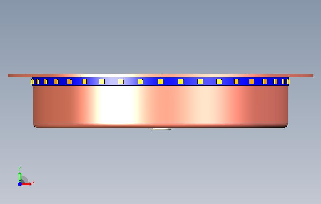 LED-现代璧灯 正面视图