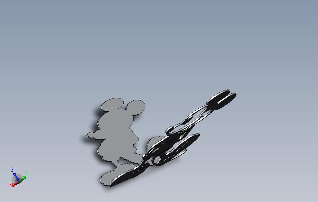 Mickeymouse米老鼠3D打印模型