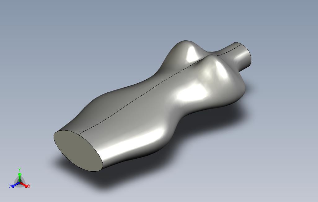 Proe作品一步扫描的女人身体