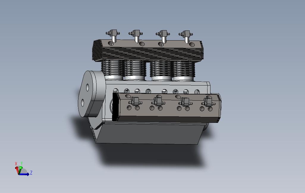 SOLIDWORKSv8航空发动机