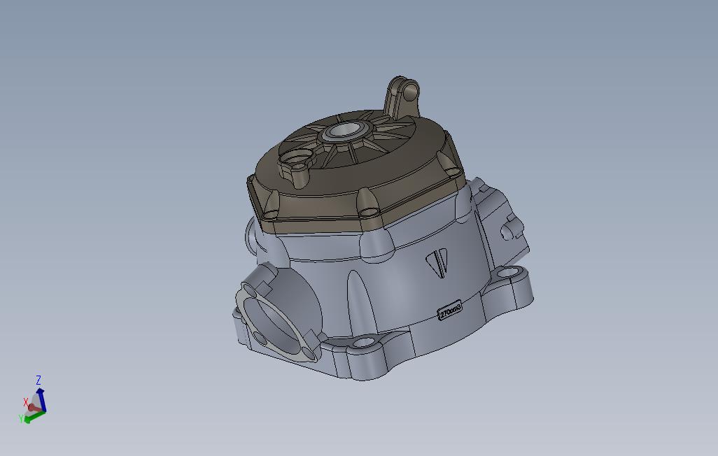 solidworks25缸二冲程液体冷却