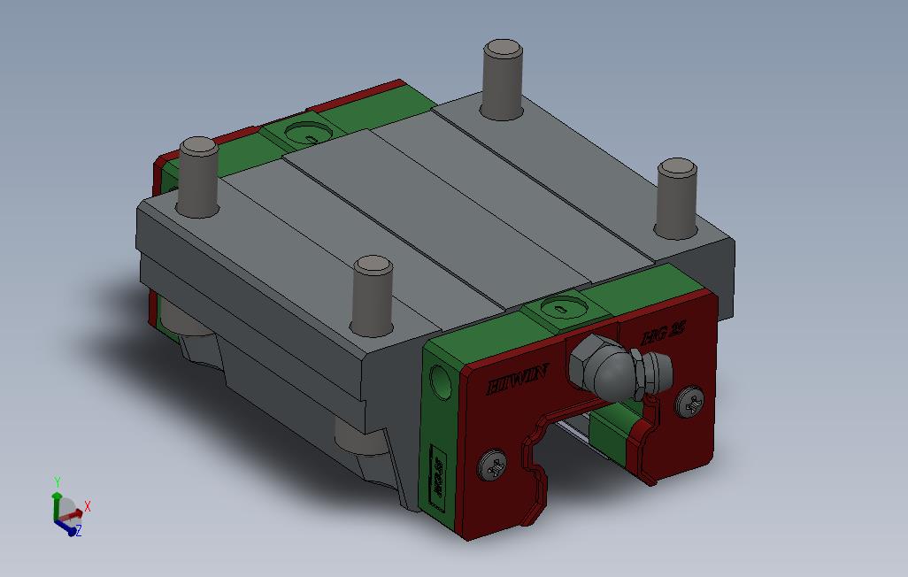 solidworksHIWIN上银直线导轨滑块副25cc