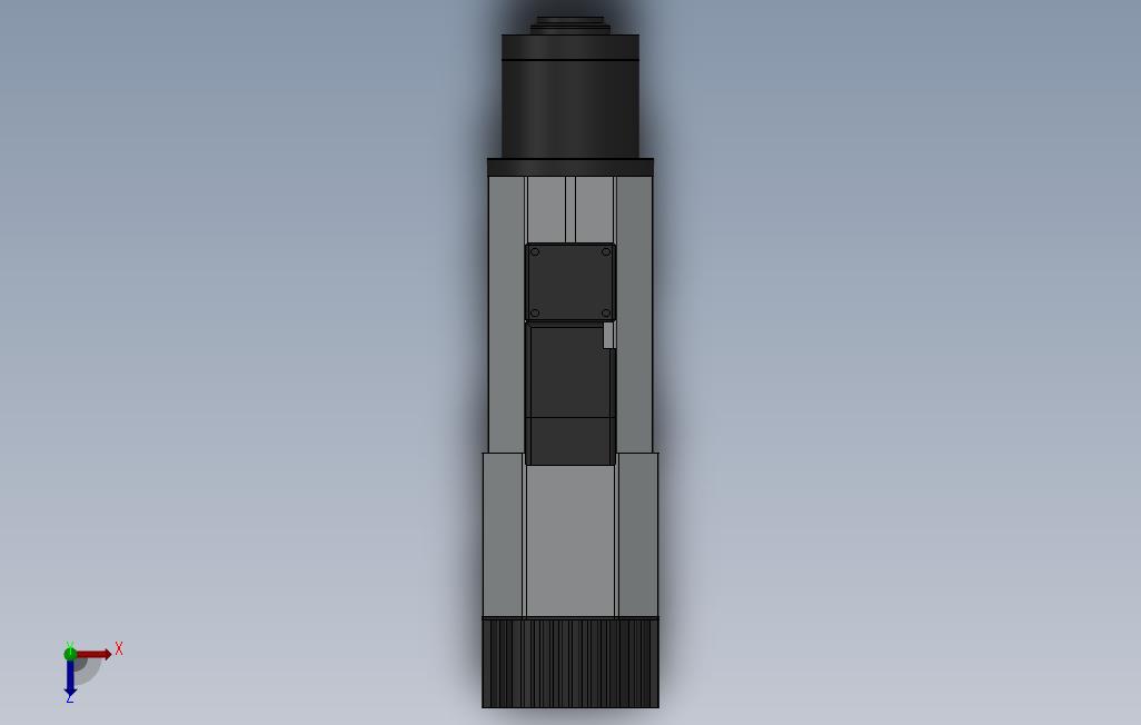 solidworkshsdes929锭子3D模型 俯视图