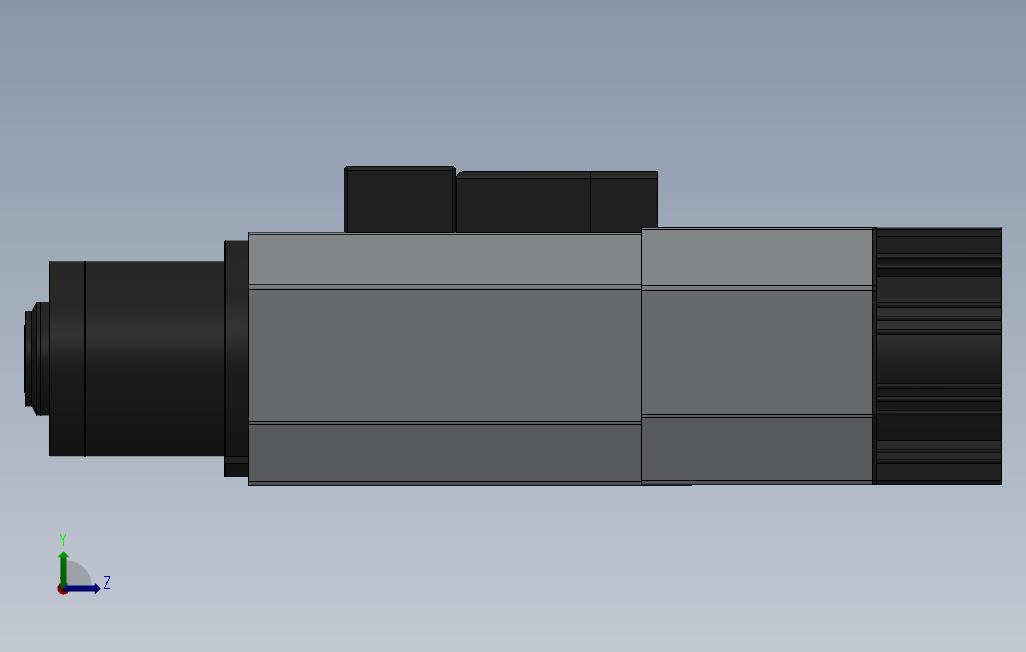 solidworkshsdes929锭子3D模型 左侧视图